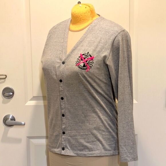 Super Danganronpa 2 Kibogamine Dead  Size M Unisex Cardigan in Heather Gray - Picture 4 of 10